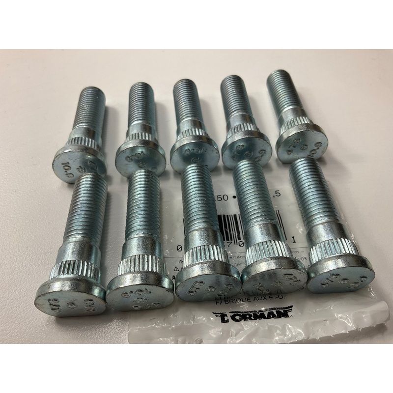 (10) Dorman 610-476 Front Wheel Lug Studs
