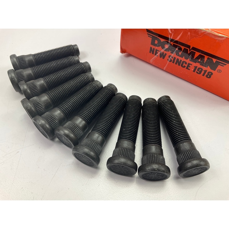 (10) Dorman 610-529 - 9/16-18 Wheel Stud - 0.645 In. Knurl, 2-3/8 In. Length
