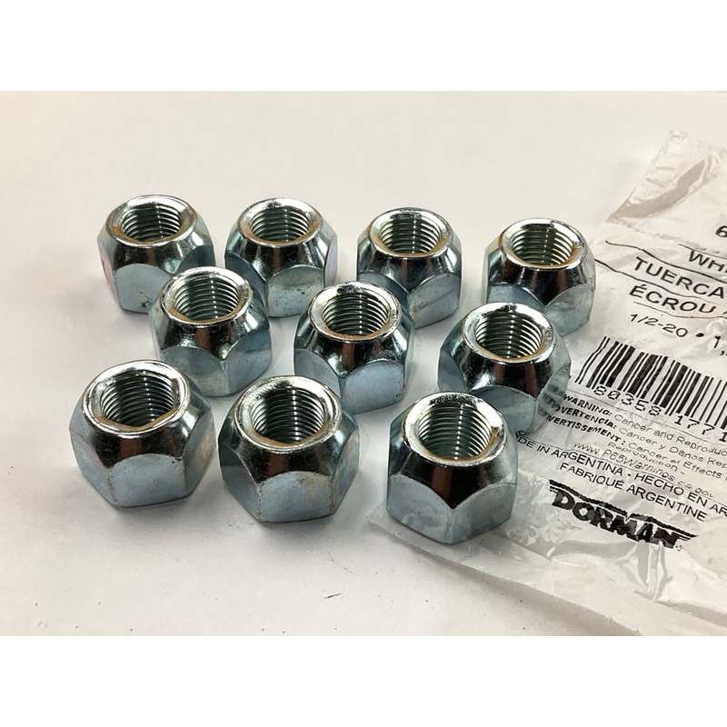 (10) Dorman 611-016 Wheel Lug Nuts