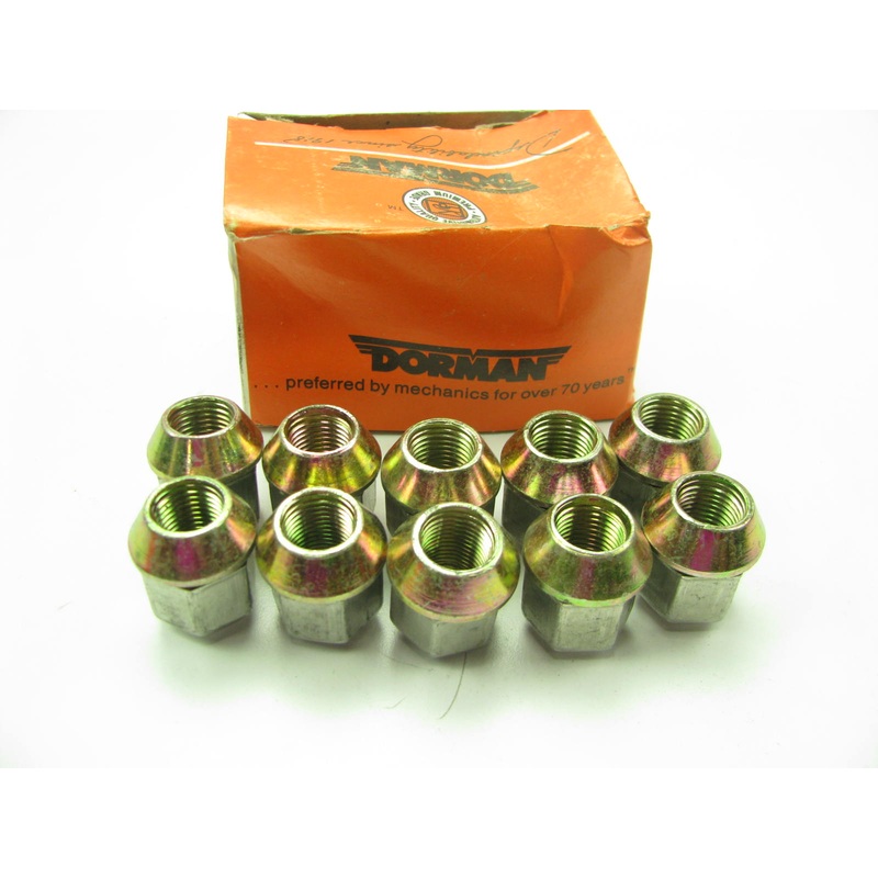 (10) Dorman 611-091 Wheel Lug Nuts - 1/2''-20 X 3/4'' Hex