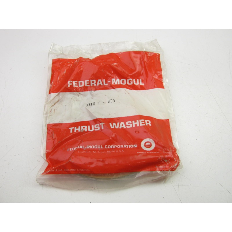Mack END864 864 V8 Diesel Thrust Washer Set - Federal Mogul 3316F STANDARD SIZE