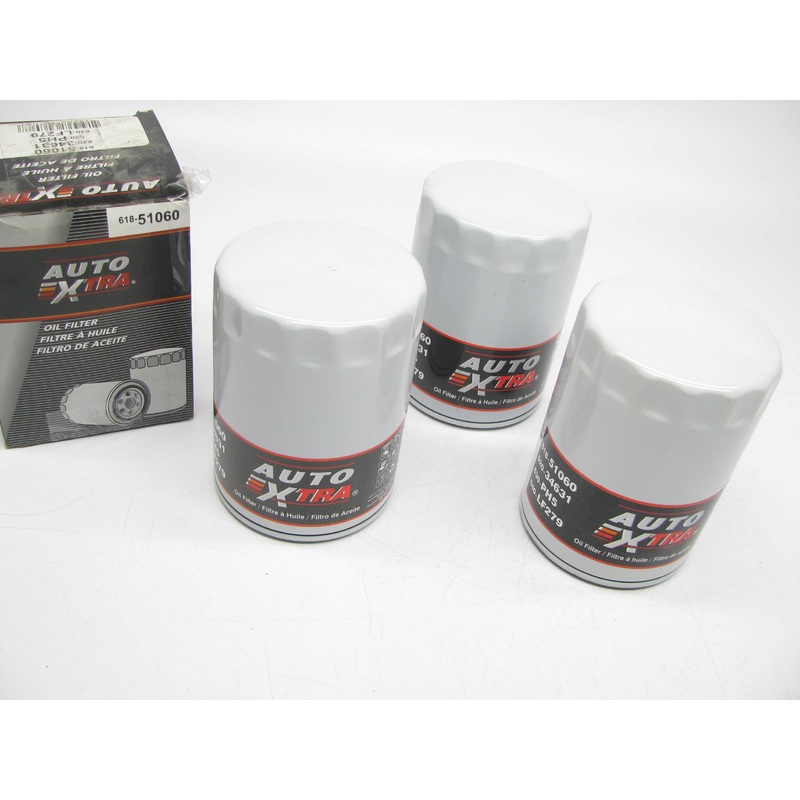 (3) Auto Extra 618-51060 Engine Oil Filters Replaces PF1218 B1428 E4631