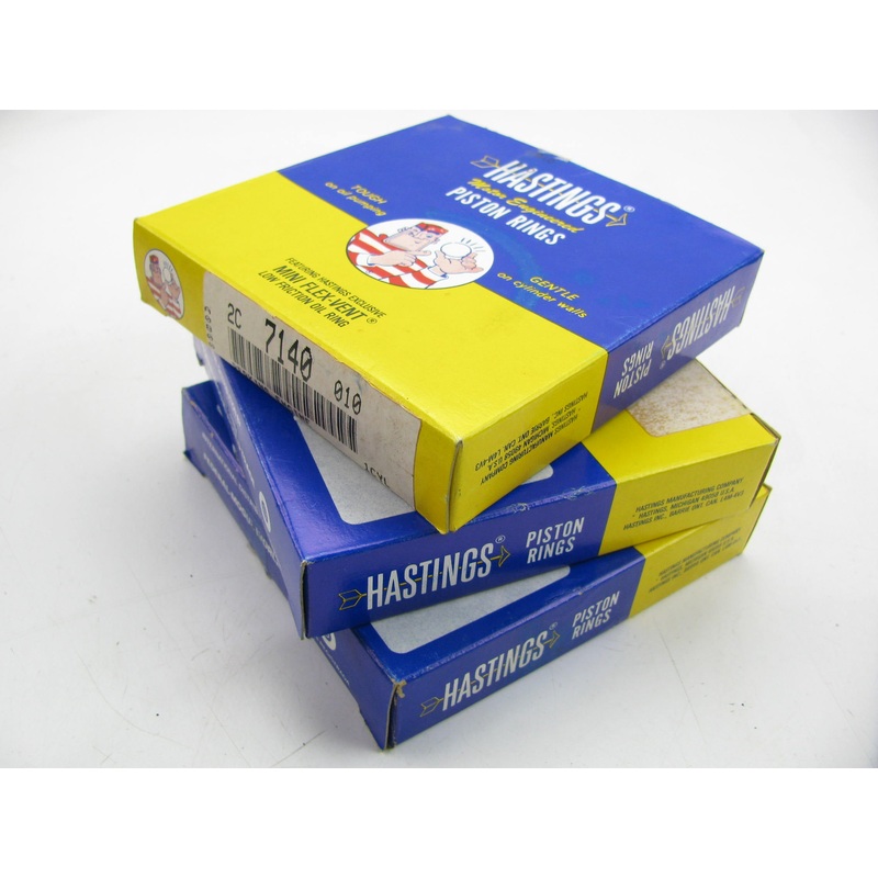 (3) Hastings 2C7140-010 Engine Piston Rings .010'' For Perkins 3A-152D
