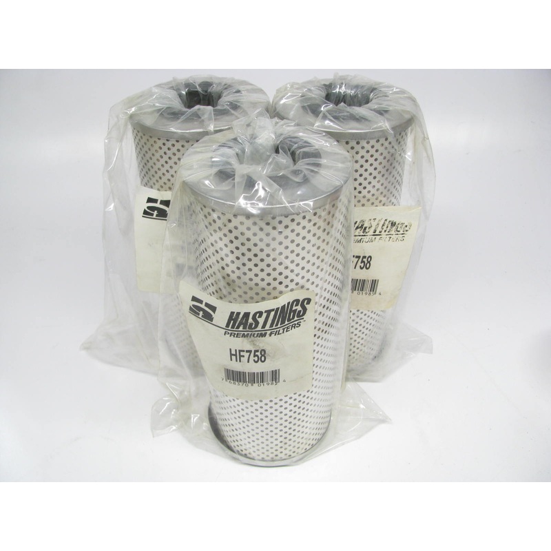 (3) Hastings HF758 Hydraulic Oil Filter Replaces 51434 LP2854 HF7339 P167425