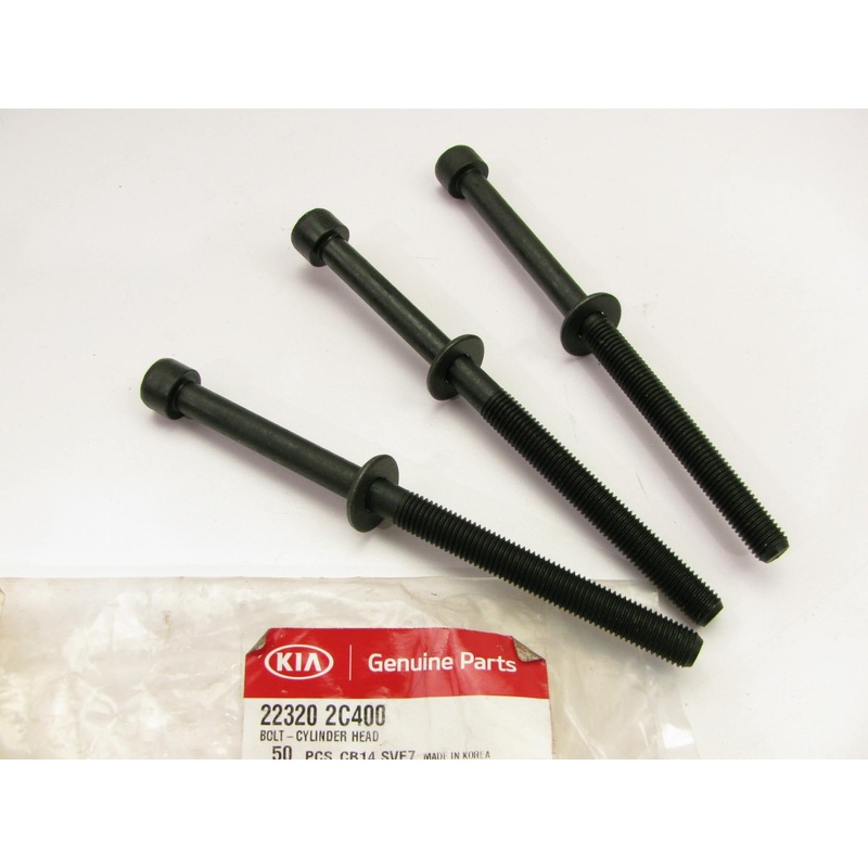 (3 PCS) New Genuine Engine Cylinder Head Bolts OEM For Kia 223202C400
