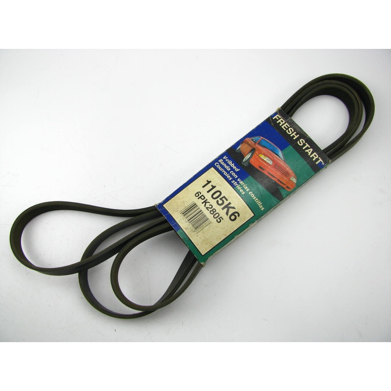 Freshstart 1105K6 Serpentine Belt - 0.84'' X 111.00'' - 6 Ribs