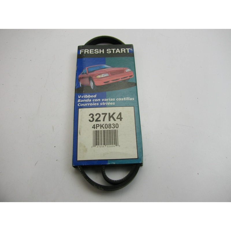 Freshstart 327K4 Serpentine Belt - 0.56'' X 33.50'' - 4 Ribs