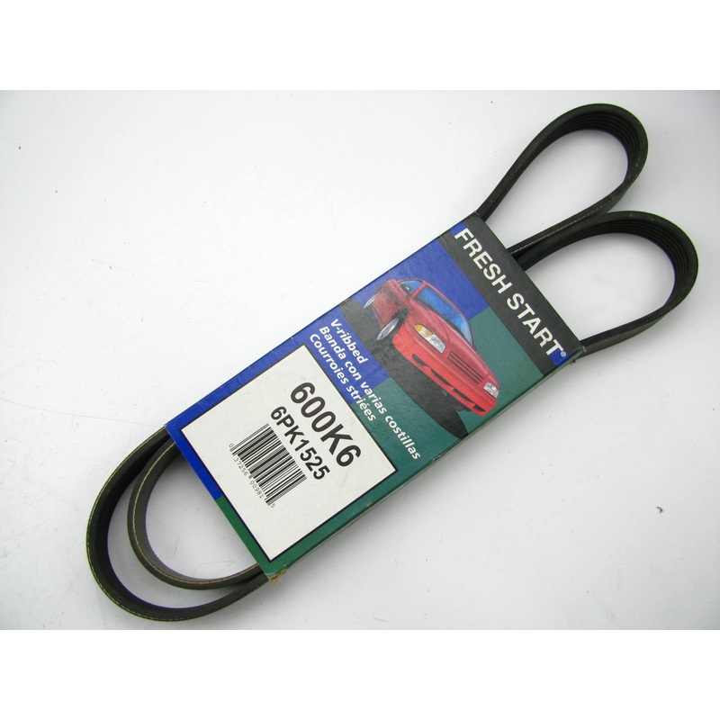 Freshstart 600K6 Serpentine Belt - 0.84'' X 60.50'' - 6 Ribs
