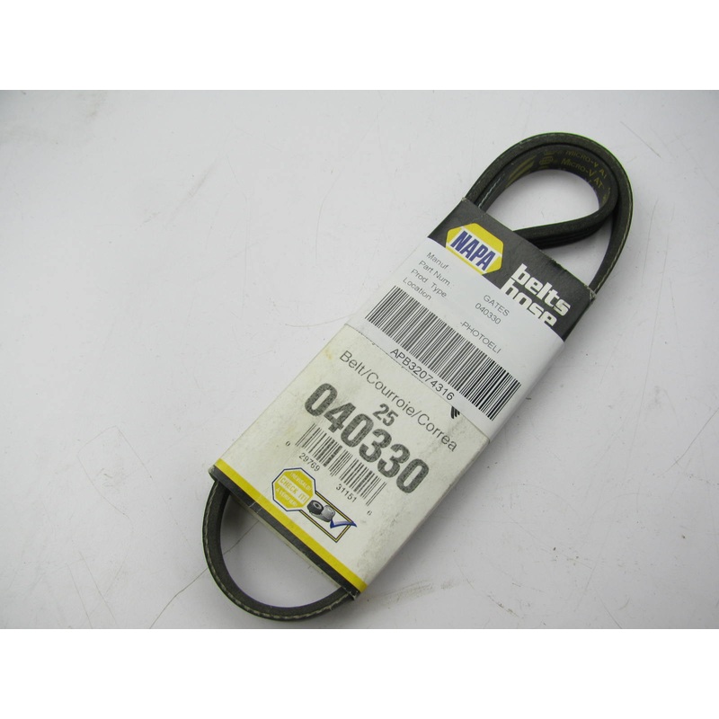 Gates 040330 Serpentine Belt - 0.56'' X 33.50'' - 4 Ribs