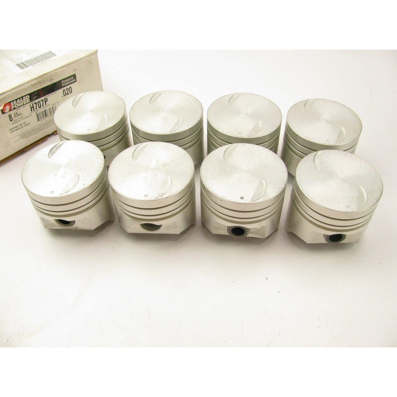 Ford 6.1L 370 V8 Gas Engine Piston Set - 0.020'' Oversize - Sealed Power H707P020