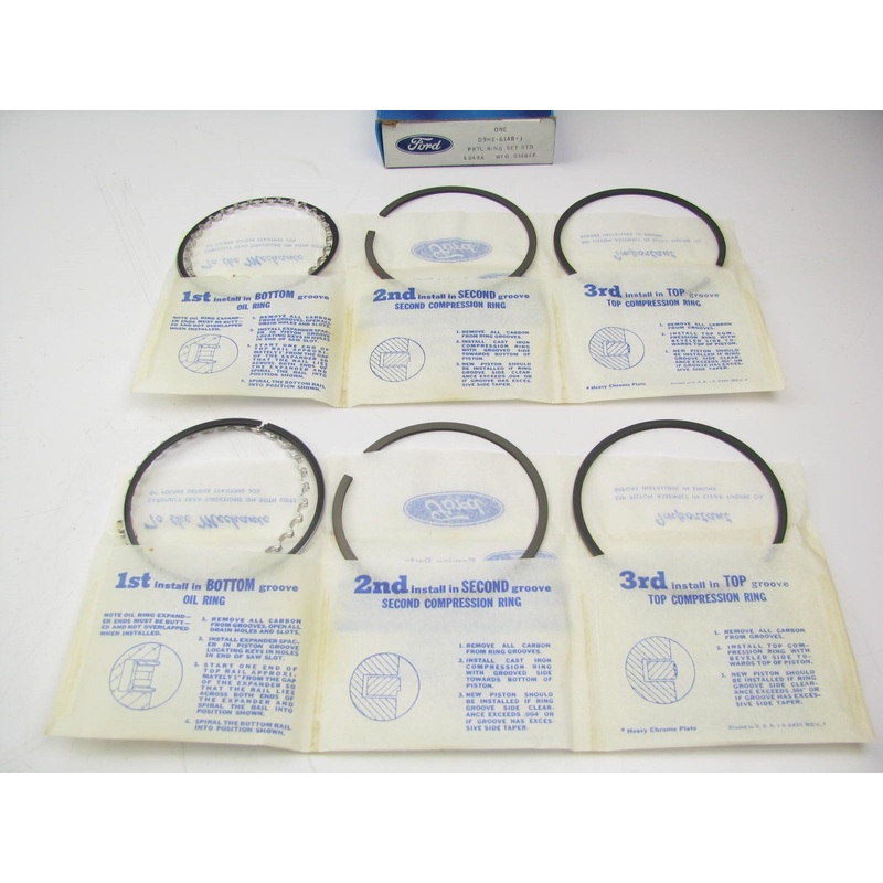 Ford D9HZ-6148-J Partial Piston Ring Set - STANDARD  1980-1989 Ford Truck 370 V8