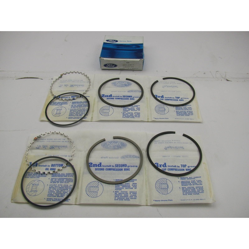 Ford D9HZ-6148-T Partial Piston Ring Set - Std 1980-1988 Ford Truck 370 6.1L 4V