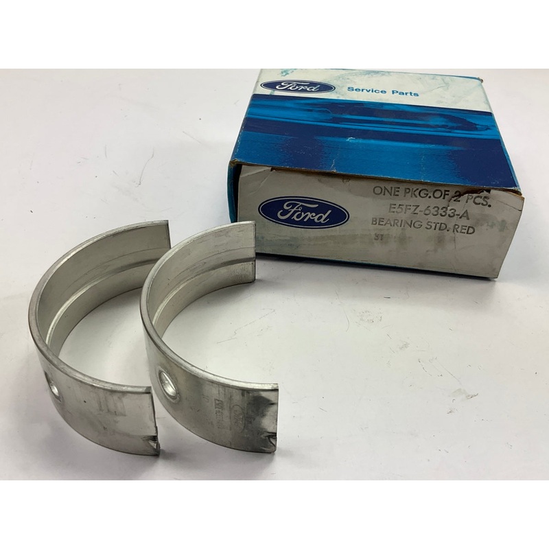 Ford E5FZ-6333-A Main Upper Bearing PAIR, STD Red, 1985-1990 Ford 1.9L