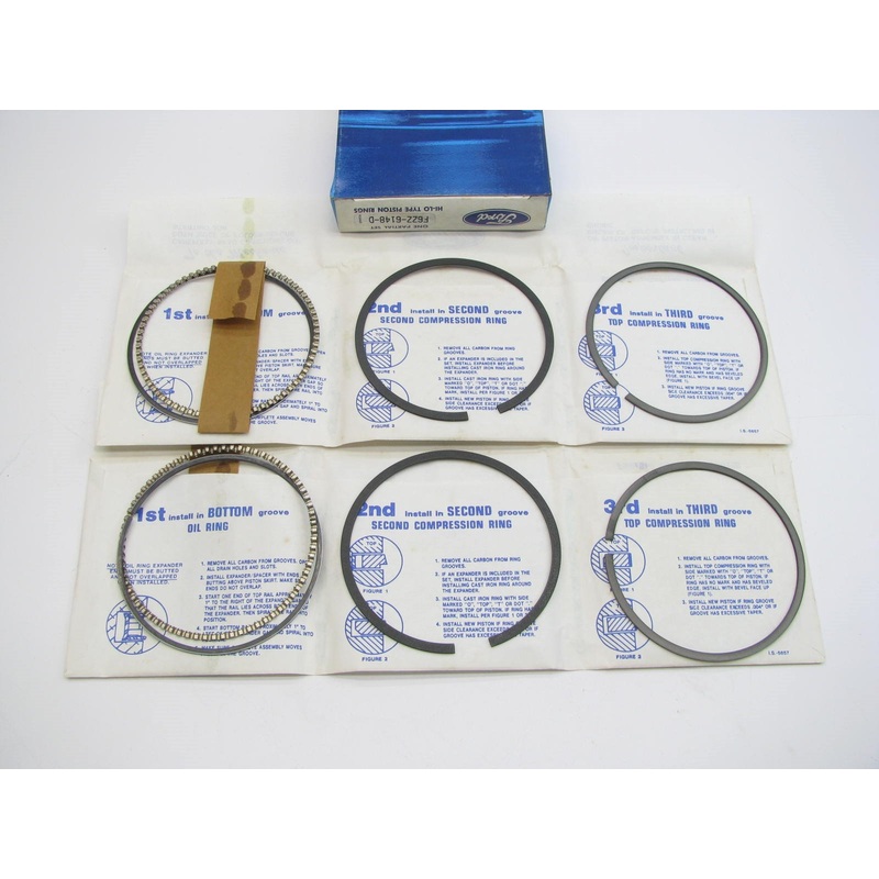Ford F6ZZ-6148-D Piston Rings - 040 Oversize Ford 4.2L 3.8L V6 - DOES 2 PISTONS